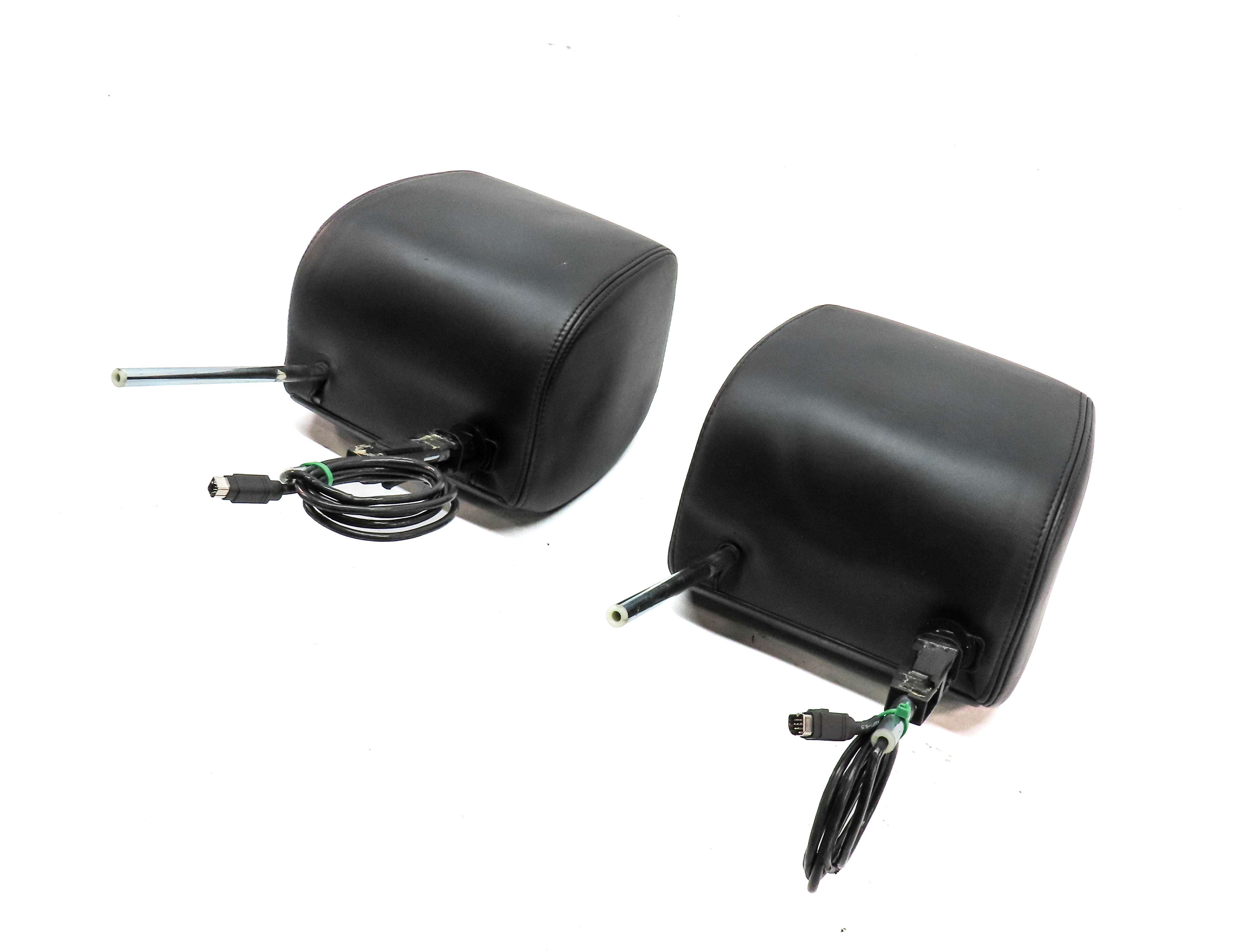 2008 RANGE ROVER SPORT (L320) FRONT LEFT & RIGHT HEADREST SET w/ SCREEN (Black) — exact item pictured
